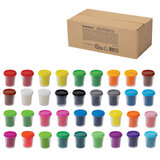 Тесто-пластилин для лепки СУПЕР ПЛАСТИЧНОЕ, 36 штук (24 цвета + 12 базовых), 3600 г, BAMBOX (БАМБОКС), 107250