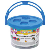 Тесто-пластилин для лепки СУПЕР ПЛАСТИЧНОЕ, 20 цветов 300 г, в пластиковом ведерке, формочки, BAMBOX (БАМБОКС), 107251