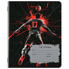 Тетрадь 18 л. BRAUBERG, клетка, обложка картон, MEN'S SPORT, 107294