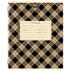 Тетрадь 24 л. BRAUBERG клетка, обложка картон, CLASSIC TEXTURE, 107306