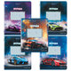 Тетради ДЭК 12 л., КОМПЛЕКТ 10 шт., BRAUBERG, клетка, обложка картон, "SPORT CARS", 107315