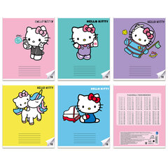 Тетрадь 18 л. CENTRUM клетка, обложка картон, &laquo;Hello Kitty&raquo; (микс в спайке), 74793