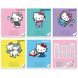 Тетрадь 18 л. CENTRUM клетка, обложка картон, "Hello Kitty" (микс в спайке), 74793