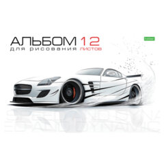 Альбом для рисования А4 12 л., скоба, обложка офсет, HATBER ECO, 205х290 мм, Ассорти (5 видов), 085250