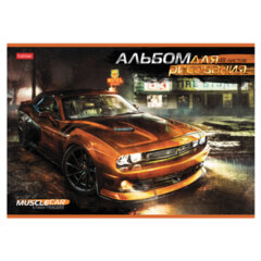 Альбом для рисования А4 48 л., скоба, обложка картон, HATBER, 205х290 мм, "Autotravel", 079731
