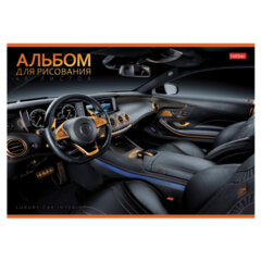 Альбом для рисования А4 48 л., скоба, обложка картон, HATBER, 205х290 мм, "Autotravel", 079731