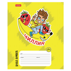 Тетрадь 12 л., HATBER линия, обложка картон, &laquo;Влад А4&raquo; (микс в спайке), 082390