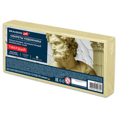 Пластилин скульптурный ТВЕРДЫЙ ТЕЛЕСНЫЙ &laquo;Секреты художника&raquo;, 1 кг, BRAUBERG ART, 107487