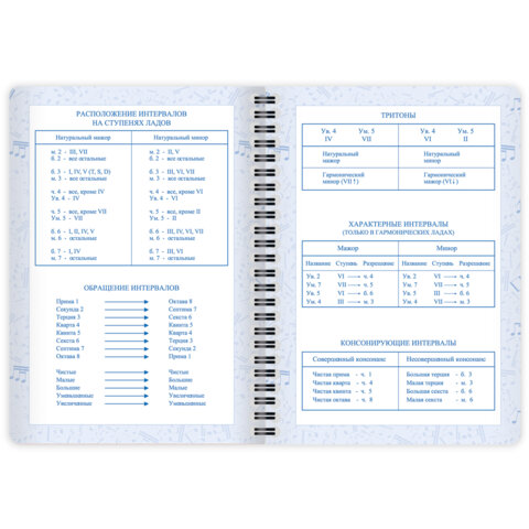 Дневник для музыкальной школы 48 листов, гребень, пластиковая обложка, картон, BRAUBERG, "МИКС", 107519 - фото 14