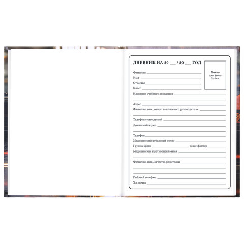 Дневник 1-4 класс 48 л., твердый, ЮНЛАНДИЯ, глянцевая ламинация, с подсказом, "Авто", 107584