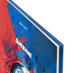 Дневник 1-4 класс 48 л., твердый, BRAUBERG, глянцевая ламинация, с подсказом, &laquo;Футбол&raquo;, 107585