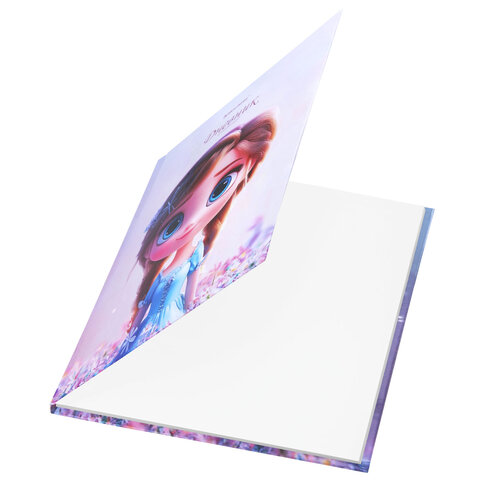 Дневник 1-4 класс 48 л., твердый, BRAUBERG, глянцевая ламинация, с подсказом, "Princess", 107590