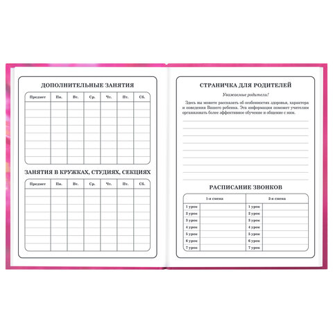 Дневник 1-4 класс 48 л., твердый, ЮНЛАНДИЯ, выборочный лак, с подсказом, "Панда", 107597