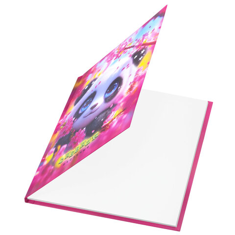 Дневник 1-4 класс 48 л., твердый, ЮНЛАНДИЯ, выборочный лак, с подсказом, "Панда", 107597