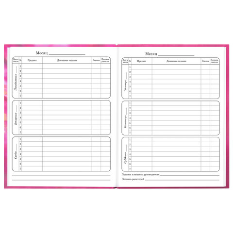 Дневник 1-4 класс 48 л., твердый, ЮНЛАНДИЯ, выборочный лак, с подсказом, "Панда", 107597