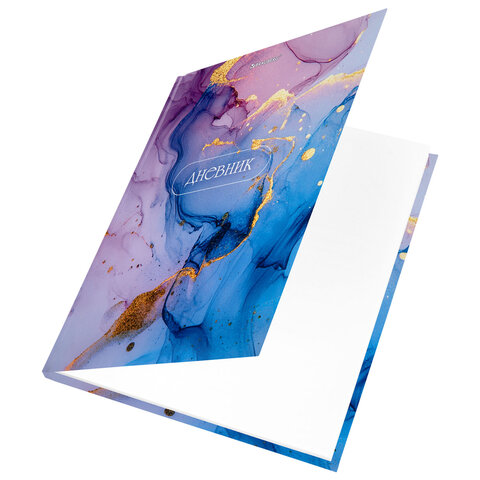 Дневник 1-11 класс 40 л., твердый, BRAUBERG, глянцевая ламинация, "Мрамор", 107606