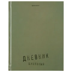 Дневник 1-11 класс 40 л., твердый, BRAUBERG, глянцевая ламинация, &laquo;Однотонный&raquo;, 107607