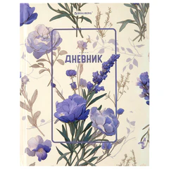 Дневник 1-11 класс 40 л., твердый, BRAUBERG, глянцевая ламинация, &laquo;Flowers&raquo;, 107608