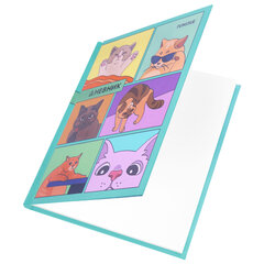 Дневник 5-11 класс 48 л., твердый, FUNSTER (ФАНСТЕР), выборочный лак, с подсказом, &laquo;Мемные коты&raquo;, 107617