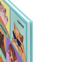 Дневник 5-11 класс 48 л., твердый, FUNSTER (ФАНСТЕР), выборочный лак, с подсказом, &laquo;Мемные коты&raquo;, 107617