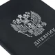 Дневник 1-11 класс 48 л., обложка кожзам (твердая с поролоном), печать, цветной блок, BRAUBERG, "Герб", 107639