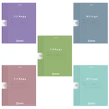 Тетрадь обложка пластик, 18 л. клетка, HATBER, Color Set (микс в спайке), 092028