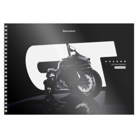 Альбом для рисования, пластиковая обложка, А4, 40 л., гребень, BRAUBERG, 210х297 мм, АССОРТИ-2 (8 видов), 107683 - фото 12