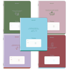 Тетрадь 12 л. BRAUBERG клетка, обложка картон, PHRASES, 107777