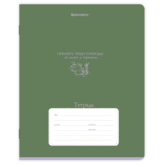 Тетрадь 18л. BRAUBERG клетка, обложка картон, PHRASES, 107784