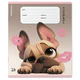Тетрадь 18 л., клетка, выборочный УФ-лак, ERICH KRAUSE, "Frenchie", микс в спайке, 64834