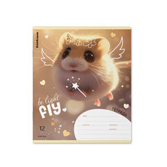 Тетрадь 12 л., клетка, обложка картон, ERICH KRAUSE, "Fluffy" (микс в спайке), 63248