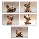 Альбом для рисования А4, 24 л., скоба, обложка картон, ERICH KRAUSE, 203х297 мм, "Frenchie" (микс в спайке), 63446