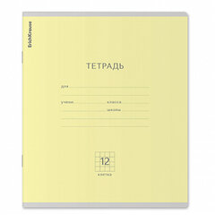 Тетрадь 12 л., клетка, обложка картон, ERICH KRAUSE "КЛАССИКА", микс в спайке, 56577