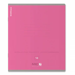 Тетрадь 18 л., клетка, обложка картон, ERICH KRAUSE &laquo;MC-7&raquo;, микс в спайке, 56300
