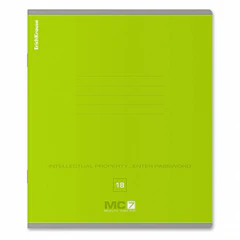Тетрадь 18 л., клетка, обложка картон, ERICH KRAUSE &laquo;MC-7&raquo;, микс в спайке, 56300