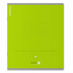 Тетрадь 18 л., линия, обложка картон, ERICH KRAUSE &laquo;MC-7&raquo;, микс в спайке, 56301