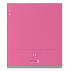 Тетрадь 24 л., клетка, обложка картон, ERICH KRAUSE &laquo;MC-7&raquo;, микс в спайке, 56306