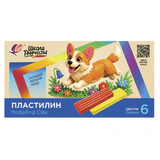 Пластилин классический ЛУЧ "Школа творчества", 6 цветов, 120 г, стек, картонная упаковка, 36С 2434-08