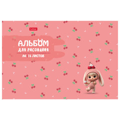 Альбом для рисования А4, 16 л., скоба, рельефный картон, HATBER, 205&times;290 мм, &laquo;Berri-Фрутоняшки&raquo; (5 видов), 094471
