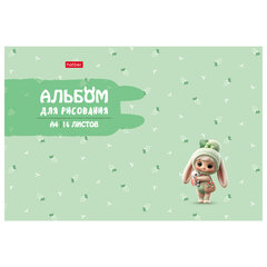 Альбом для рисования А4, 16 л., скоба, рельефный картон, HATBER, 205&times;290 мм, &laquo;Berri-Фрутоняшки&raquo; (5 видов), 094471