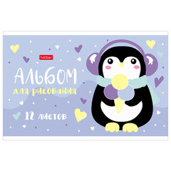 Альбом для рисования МАЛЫЙ ФОРМАТ А5, 12 л., скоба, обложка картон, HATBER, 205&times;140 мм, "Мир, в котором я живу", 079748