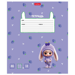 Тетрадь 12 л. HATBER, клетка, рельефный картон, &laquo;Berri-Фрутоняшки&raquo; (микс в спайке), 094866