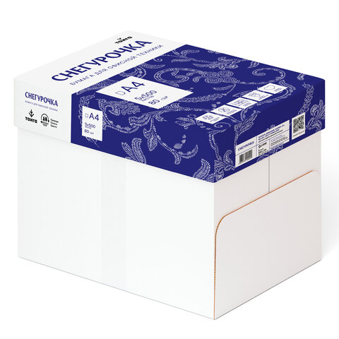 Бумага офисная А4, 80 г/м2, 500 л., марка С, СНЕГУРОЧКА, Россия, 146% (CIE)