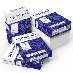 Бумага офисная БОЛЬШОГО ФОРМАТА (297&times;420), А3, 80 г/<wbr/>м<sup>2</sup>, 500 л., марка С, СНЕГУРОЧКА, 146% (CIE)
