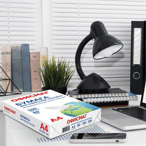 Бумага офисная А4, 80 г/м2, 500 л., марка С, ОФИСМАГ, Россия, 146% (CIE), 110532 - фото 10