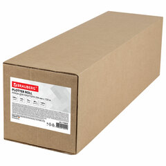 Бумага широкоформатная рулон для плоттера, 594 мм х 150 м х втулка 76 мм, 80 г/<wbr/>м<sup>2</sup>, белизна CIE 146%, BRAUBERG, 110633