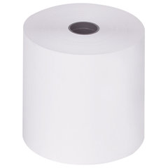 Чековая лента ТЕРМОБУМАГА 80 мм (диаметр 80 мм, длина 80 м, втулка 18 мм) КОМПЛЕКТ 6 шт., BRAUBERG, 110896