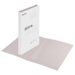 Папка без скоросшивателя &laquo;Дело&raquo;, картон мелованный, плотность 280 г/<wbr/>м<sup>2</sup>, до 200 листов, BRAUBERG, 110927