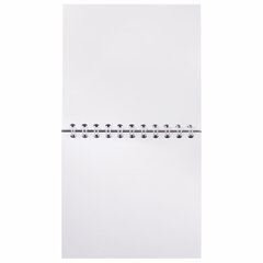 Скетчбук, белая бумага 100 г/<wbr/>м<sup>2</sup>, 190&times;190 мм, 60 л., гребень, жёсткая подложка, BRAUBERG ART DEBUT, 110998