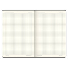 Блокнот А5 (148&times;218 мм), BRAUBERG &laquo;Metropolis X&raquo;, под кожу, 80 л., резинка, клетка, малиновый, 111034